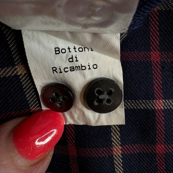 Allen Oneil Sz X-Large Blue Plaid Long Sleeve Button Up Shirt - Picture 11 of 13